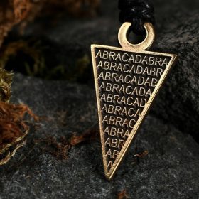 Амулет Абракадабра, бронза, 31х20 мм