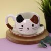 Керамический чайный набор (кружка+блюдце) «Mr. Purr», 430 ml nana.by Керамический чайный набор (кружка+блюдце) «Mr. Purr», 430 ml