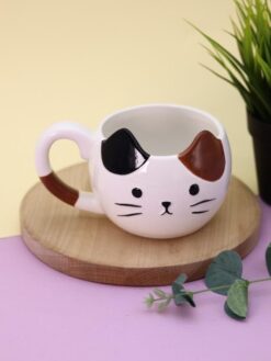 Керамический чайный набор (кружка+блюдце) «Mr. Purr», 430 ml — изображение 4