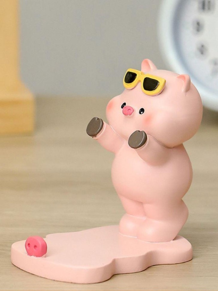 Подставка под телефон/планшет «Pig sunglasses», pink 1 nana.by Подставка под телефон/планшет «Pig sunglasses», pink
