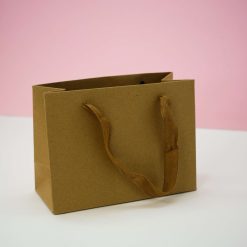 Пакет подарочный крафтовый (XS) "Крафт", горизонтальный (14,5*19,5*8,5) — изображение 2