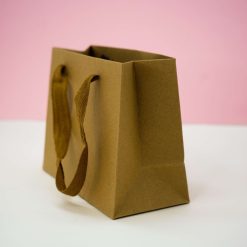 Пакет подарочный крафтовый (XS) "Крафт", горизонтальный (14,5*19,5*8,5) — изображение 4
