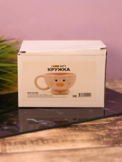 Кружка керамическая «Piglet on legs», pink 8 nana.by Кружка керамическая «Piglet on legs», pink — изображение 4
