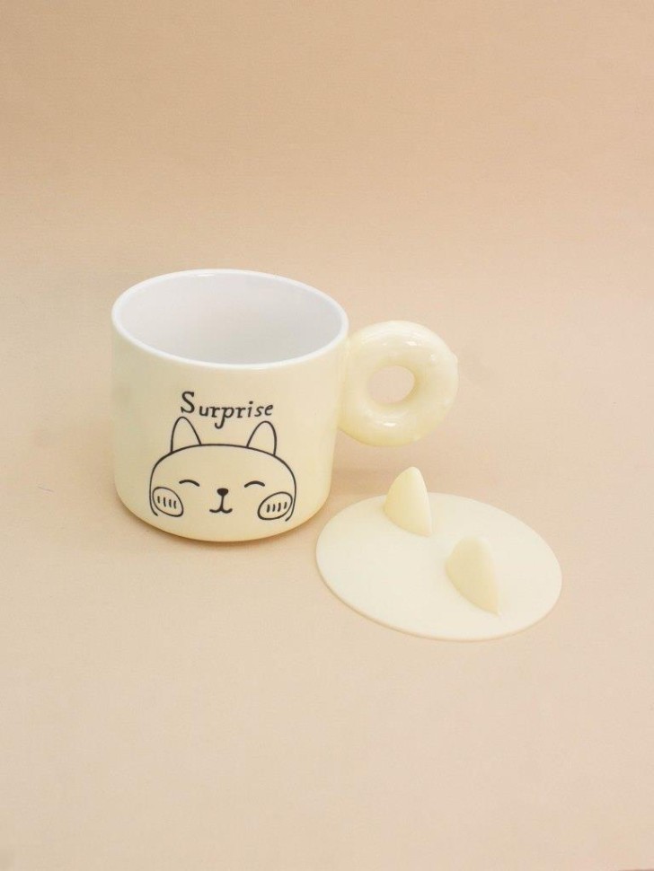 Кружка «Kitty surprise», beige (420 ml) 5 nana.by Кружка «Kitty surprise», beige (420 ml) — изображение 4