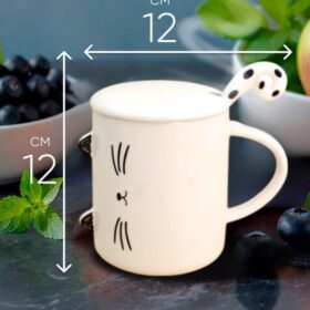 Кружка «Minimalistic cat», white (360 ml)