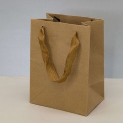 Пакет подарочный крафтовый (XS) "Крафт", вертикальный (14,5*19,5*10) — изображение 2
