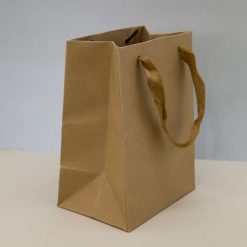 Пакет подарочный крафтовый (XS) "Крафт", вертикальный (14,5*19,5*10) — изображение 4