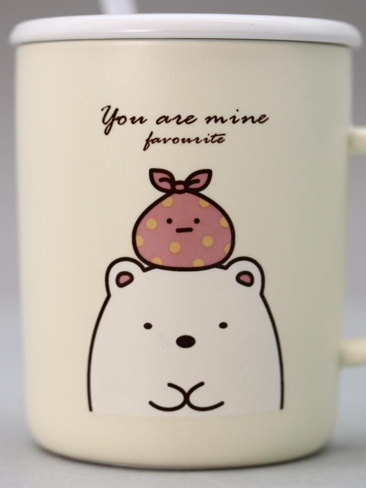 Кружка «U are my favorite», yellow (350 ml) 4 nana.by Кружка «U are my favorite», yellow (350 ml) — изображение 3