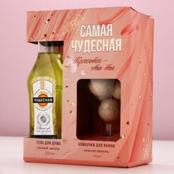 Подарочный набор косметики «Самая чудесная», гель для душа мартини 250 мл, бомбочки для ванны 4х20 г 9 nana.by Подарочный набор косметики «Самая чудесная», гель для душа мартини 250 мл, бомбочки для ванны 4х20 г — изображение 4
