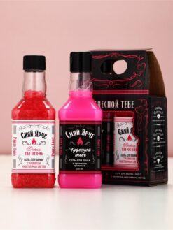 Подарочный набор косметики PARTY LADY: гель для душа виски 250 мл и соль для ванны 300 г